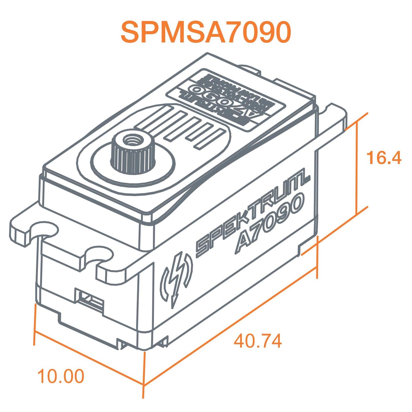 A7090 Brushless Low Profile MG HV Servo