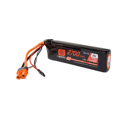 2 Cell 2700mAh 7.4V Smart G2 LiPo Rx Battery IC3