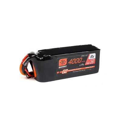 2 Cell 4000mAh 7.4V Smart G2 LiPo Rx Battery IC3