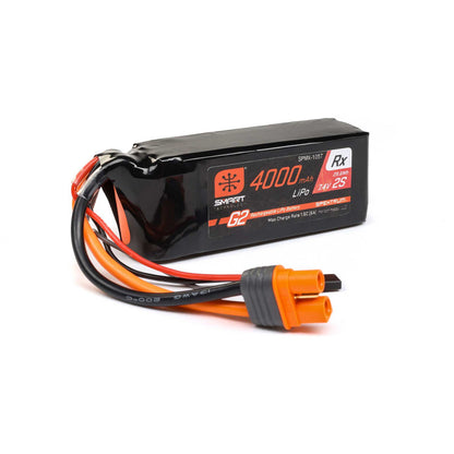 2 Cell 4000mAh 7.4V Smart G2 LiPo Rx Battery IC3