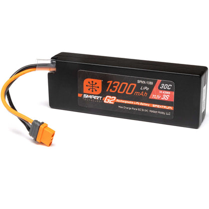 3 Cell 1300mAh 11.1V Smart G2 LiPo Battery IC2