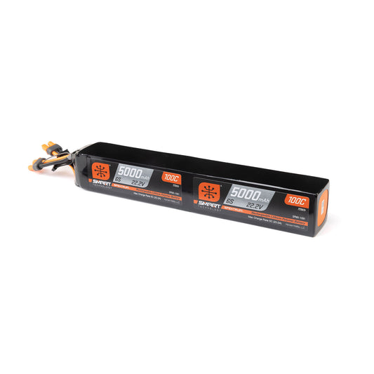 6 Cell 5000mAh 22.2V *2 100C Smart G2 LiPo: Dual IC5 For Fusion 700