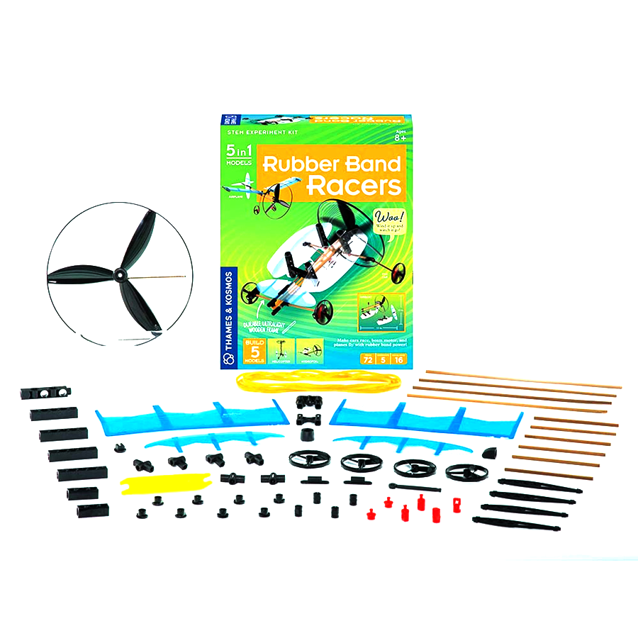 Rubberband Racers 5-in-1 STEM Experiment Kit