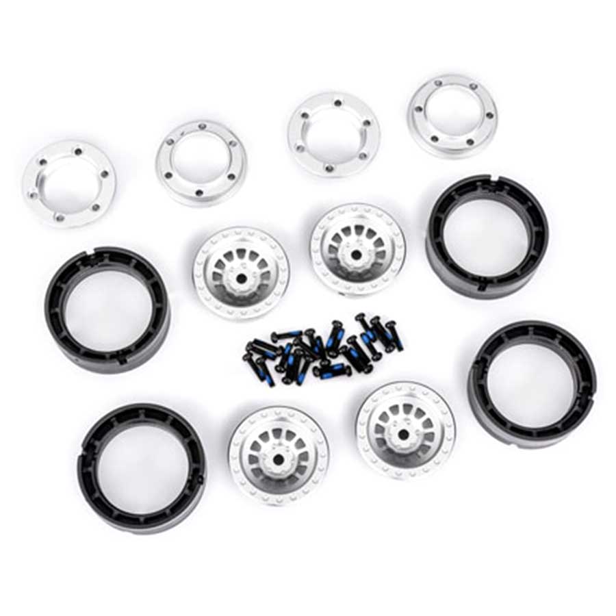 TRX-4M Aluminum Wheels Silver 9881-SLVR