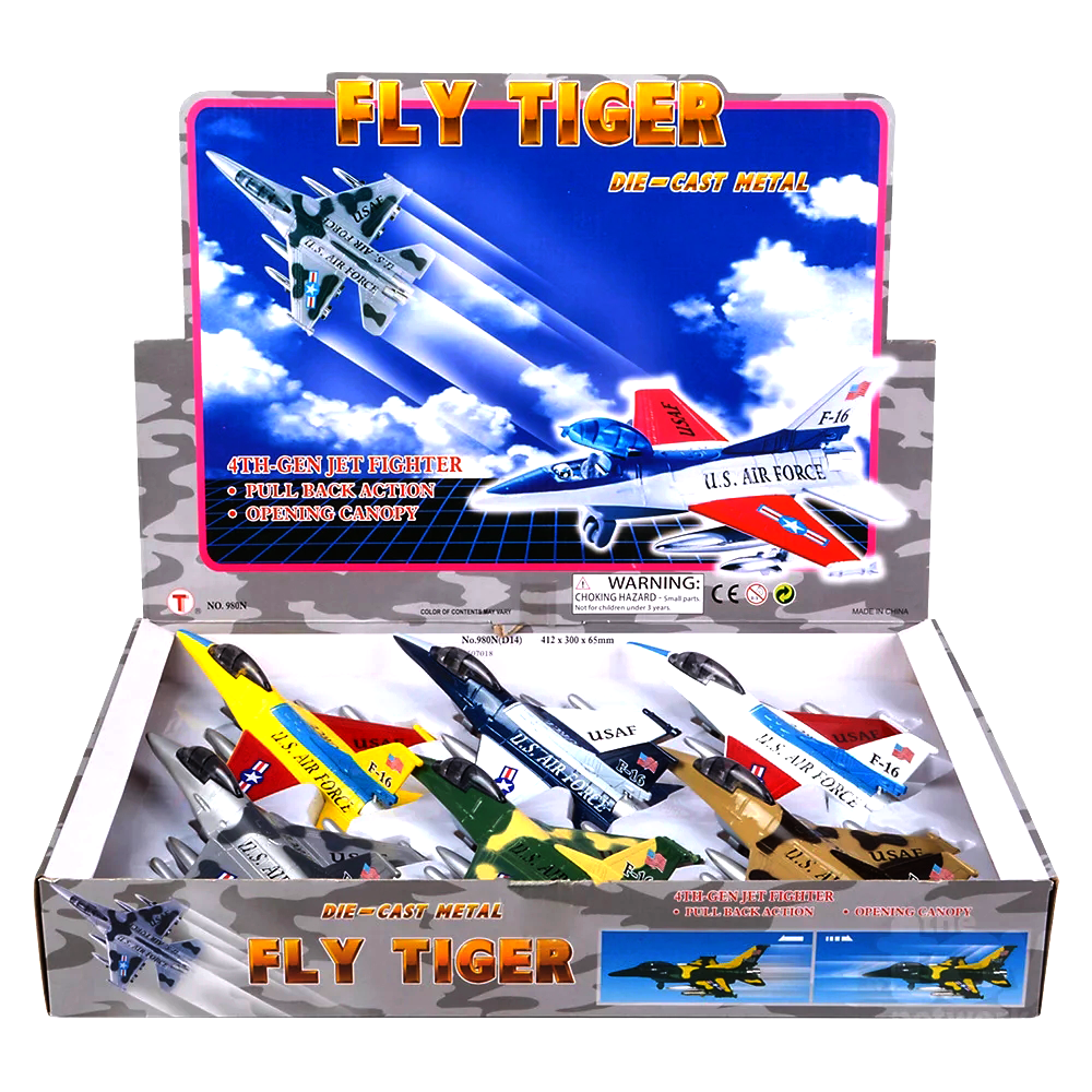 F-16 Diecast Jet 7"