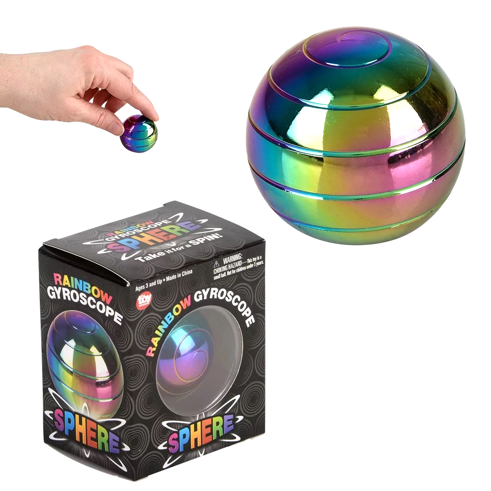 1.5" Rainbow Gyroscope Sphere