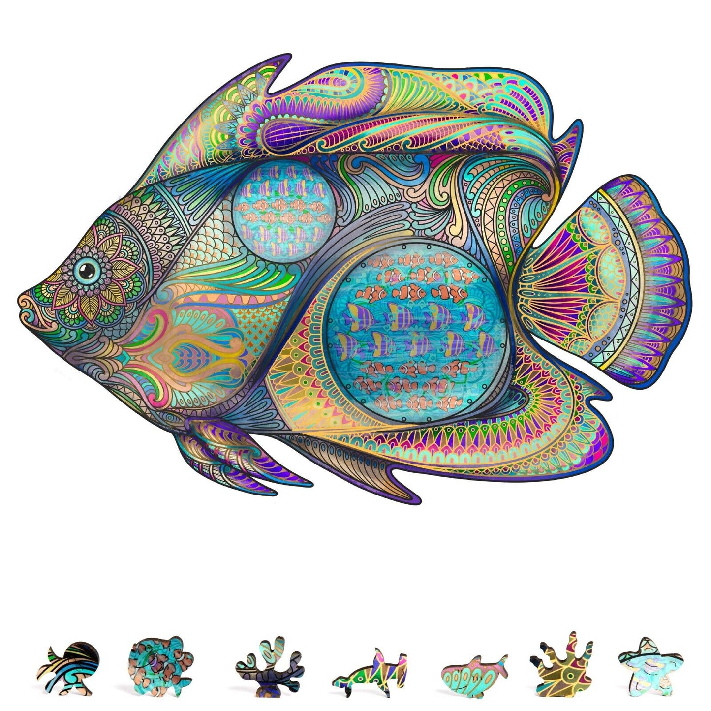 Tropical Fish Wooden Puzzle, 200 Pcs