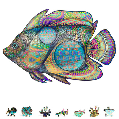 Tropical Fish Wooden Puzzle, 200 Pcs