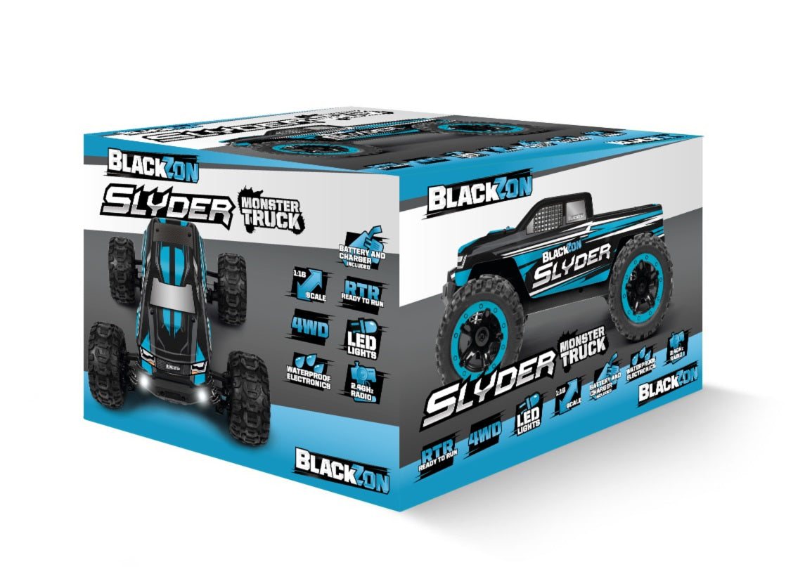 1/16th Slyder  RTR 4WD Electric Monster Truck - RTR - Blue