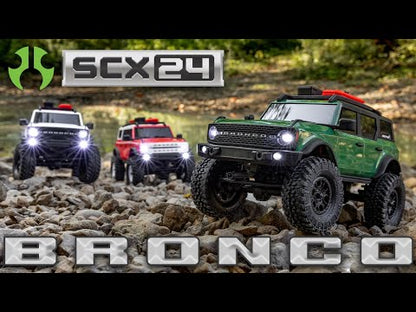 1/24 SCX24 Ford Bronco 4X4 RTR Brushed Rock Crawler Green (w/Battery & Charger)