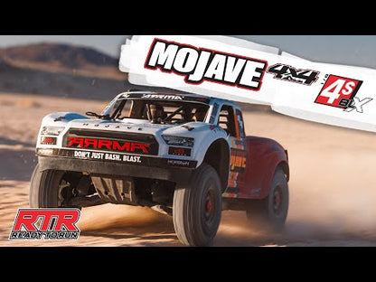 1/8 Mojave 4S 4WD BLX: (Requires battery & charger): Blue/Red