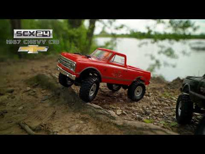 1/24 SCX24 1967 Chevrolet C10, 4WD, RTR (Includes batttery & charger): Orange