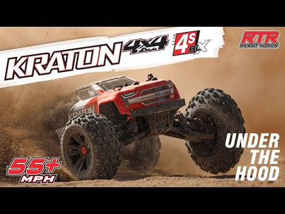 1/10 Kraton 4x4 4S BLX  Speed MT (Requires battery & charger): Red