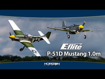 P-51D Mustang 1.0M BNF with AS3X and SAFE Select