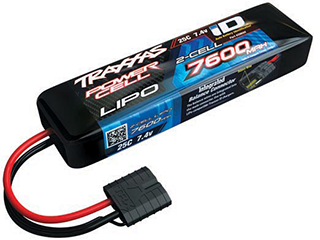 2 Cell 7600mAh 7.4V 25C Lipo Battery , 2869X