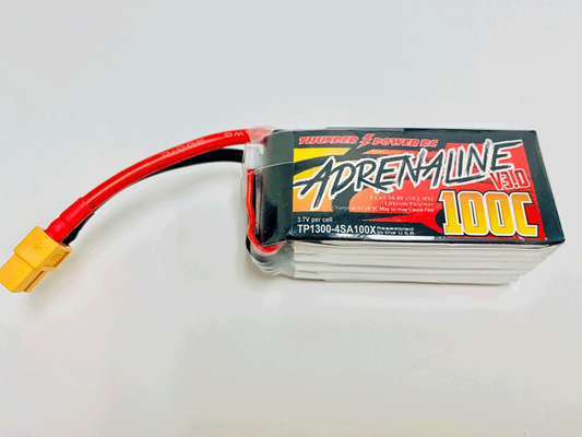 4 Cell 1300mAh 14.8V 100C V3.0  LiPo, XT60