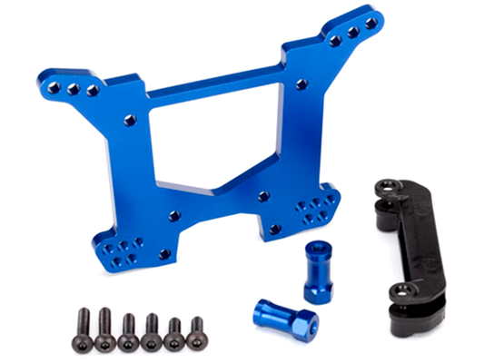 Blue Aluminum Rear Shock Tower: 6738X