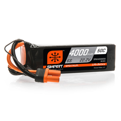 6 Cell 4000mAh 22.2V 50C G1 Smart LiPo Battery, IC5