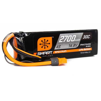 4 Cell 2700mAh 14.8V 30C Smart G1 LiPo: IC3