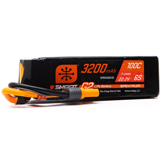 6 Cell 3200mAh 22.2V 100C Smart G2 LiPo: IC5