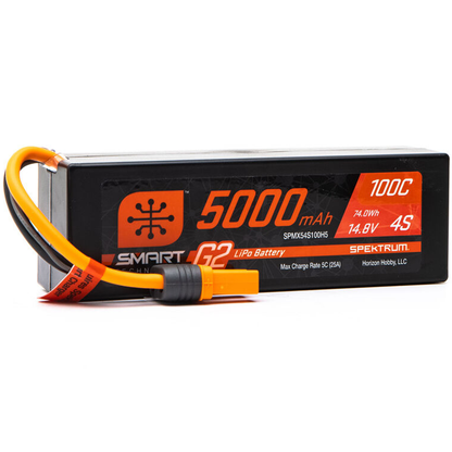 4 Cell 5000mAh 14.8V 100C Smart G2 LiPo: IC5