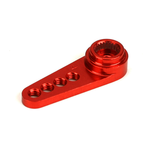 1/2 Machined Alum Servo Arm: 24T HRC Red