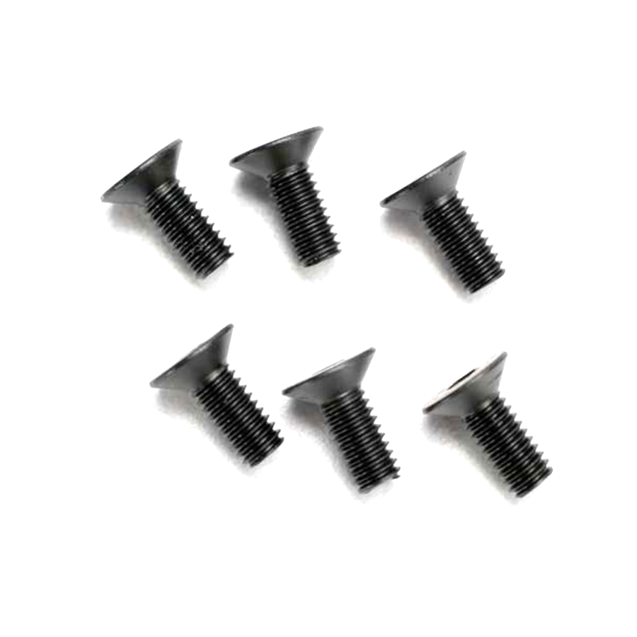 Screws, 4x10mm Countersunk Machine (Hex Drive) (6) 2535