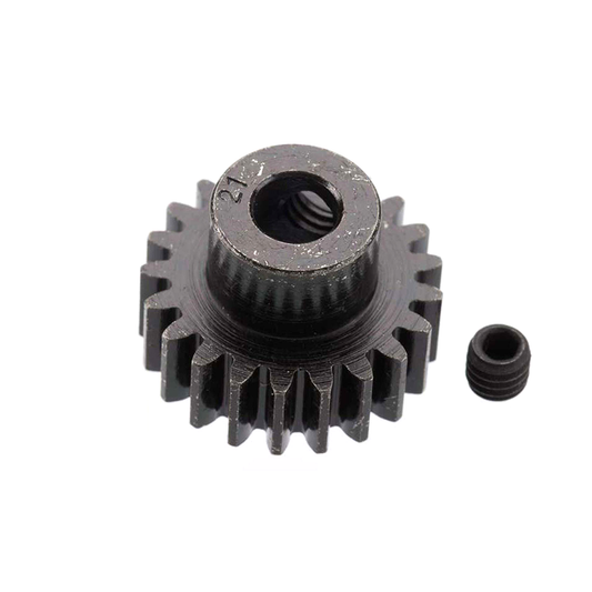 Extra Hard 21 Tooth Blackened Steel 32p Pinion 5mm