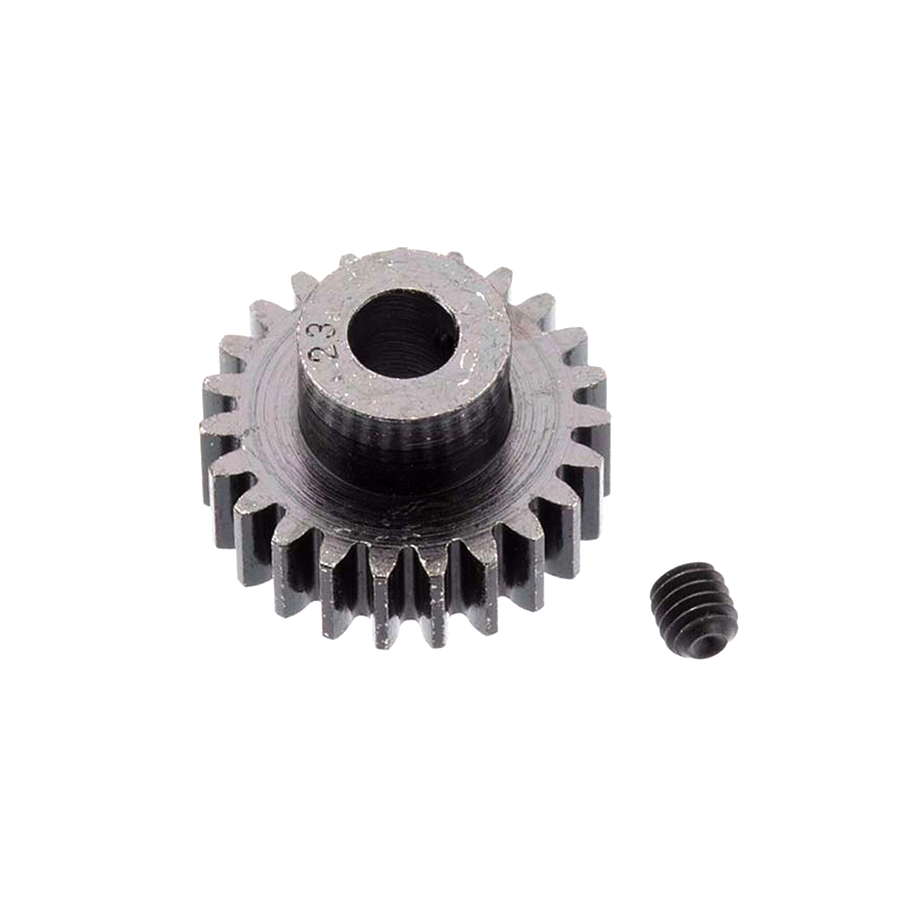 Extra Hard 23 Tooth Blackened Steel 32p Pinion 5mm