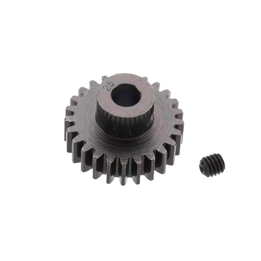 Extra Hard 25 Tooth Blackened Steel 32p Pinion 5mm