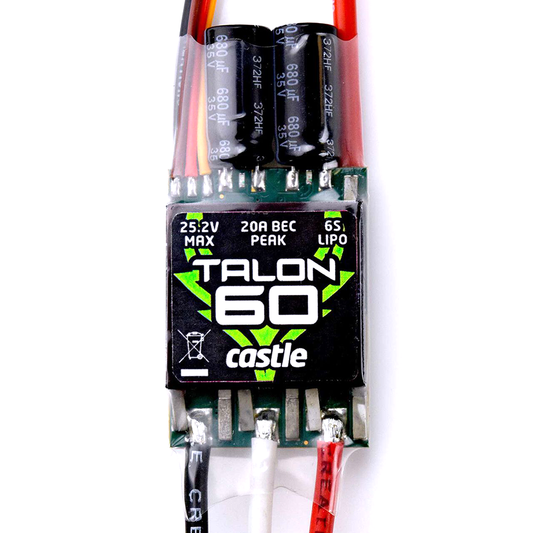 Talon 60, 60-Amp 6S Max,  Heavy Duty BEC