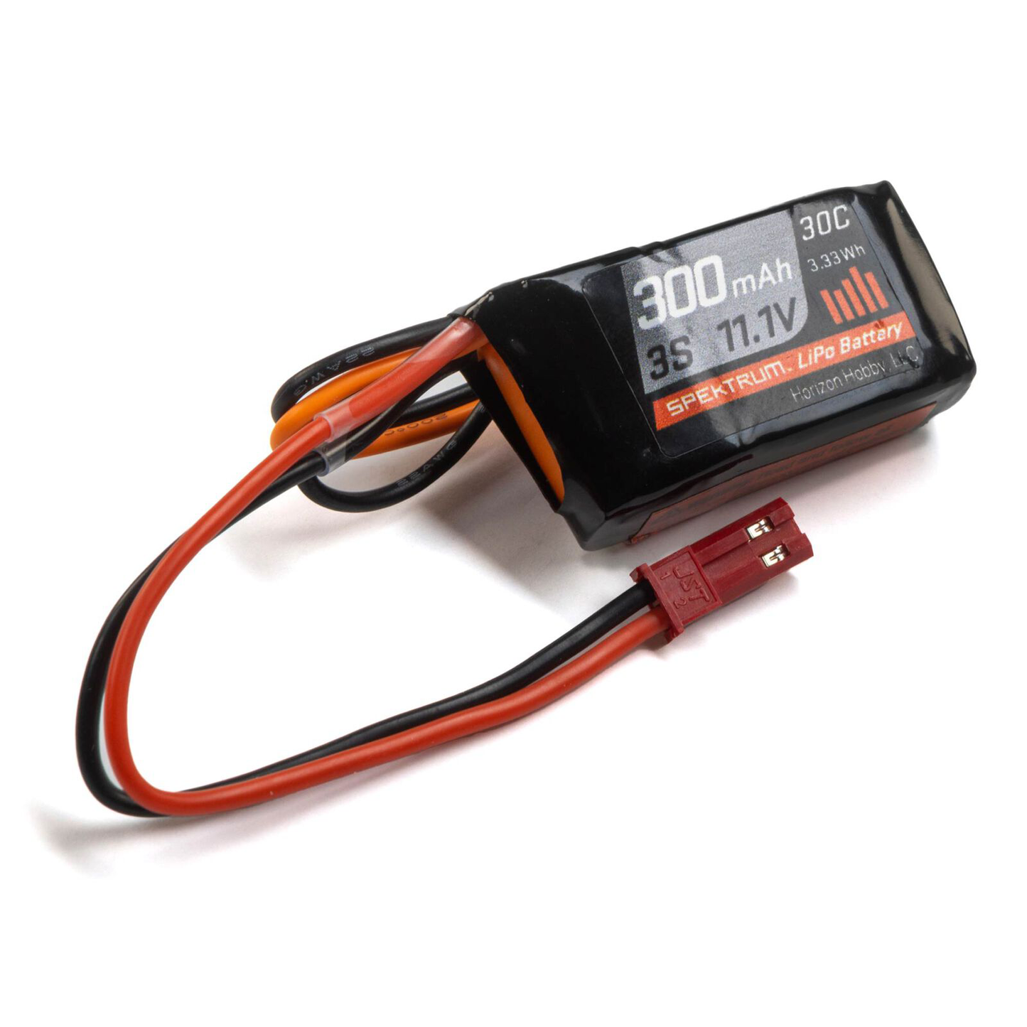 3 Cell 300mAh 11.1V 30C LiPo: JST