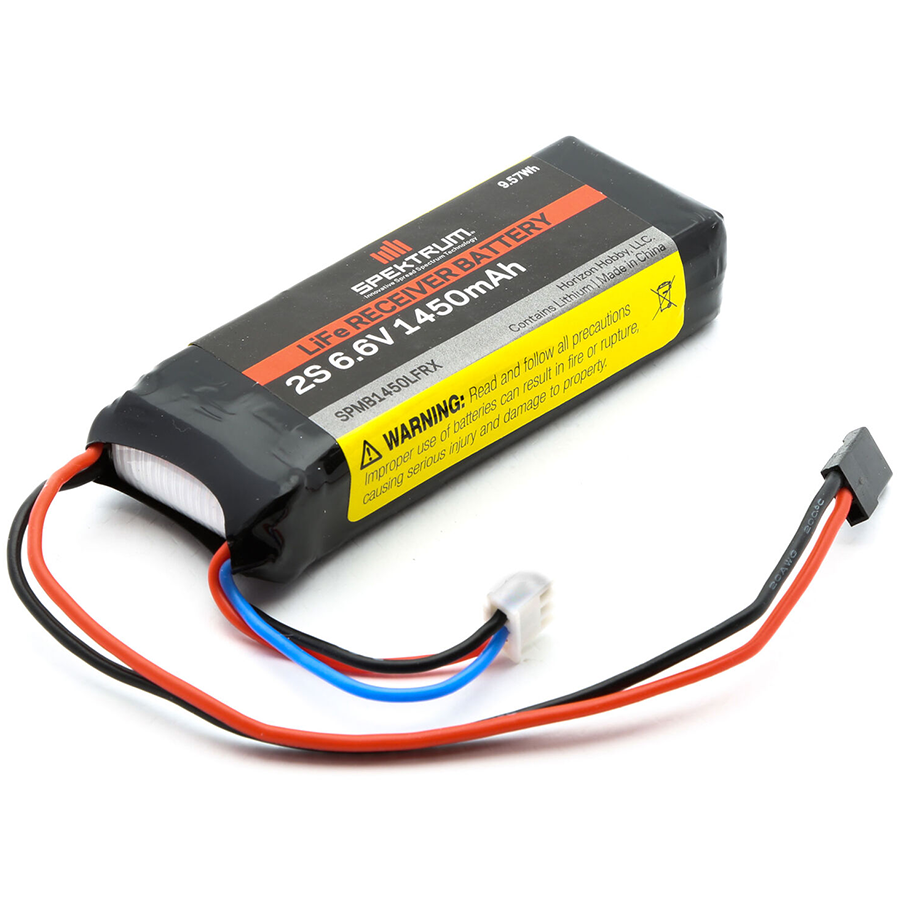 2 Cell 1450mAh 6.6V Li-Fe RX Battery