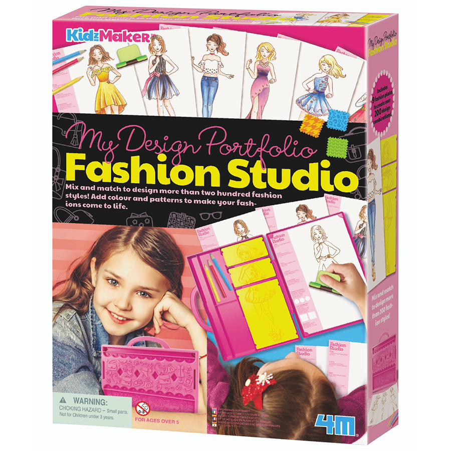 4M Kidzmaker My Design Portfolio Fashion Studio Kit