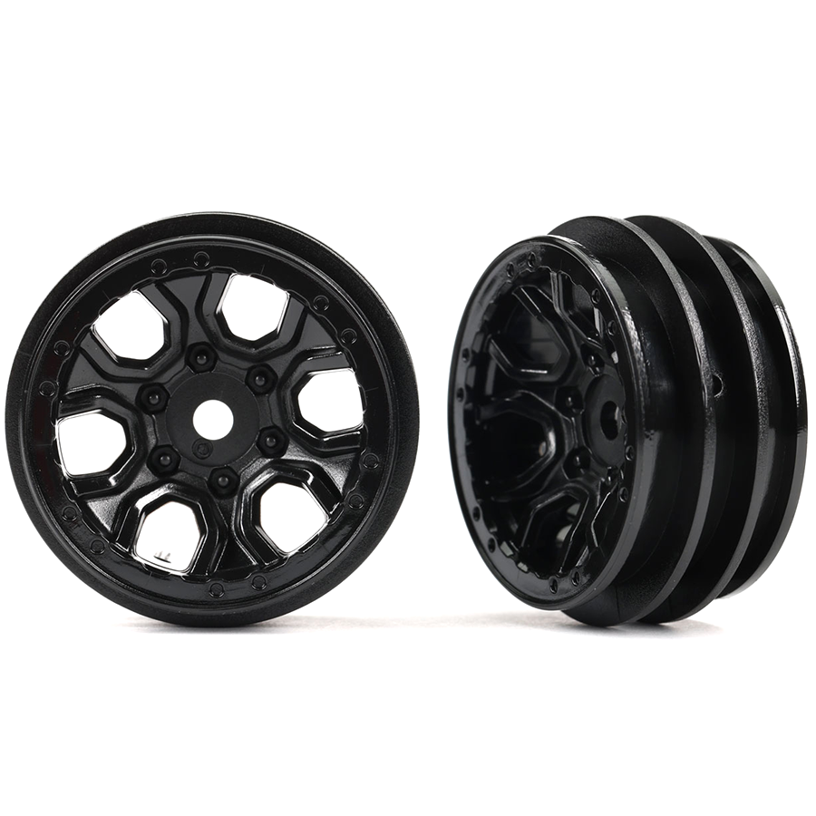 Wheels, 1.0" (Black) (2)