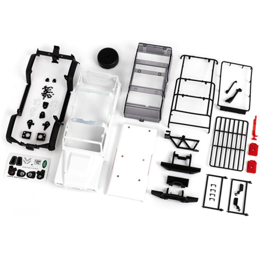 Body TRX-4M Defender, Complete, Unassembled, White: 9712