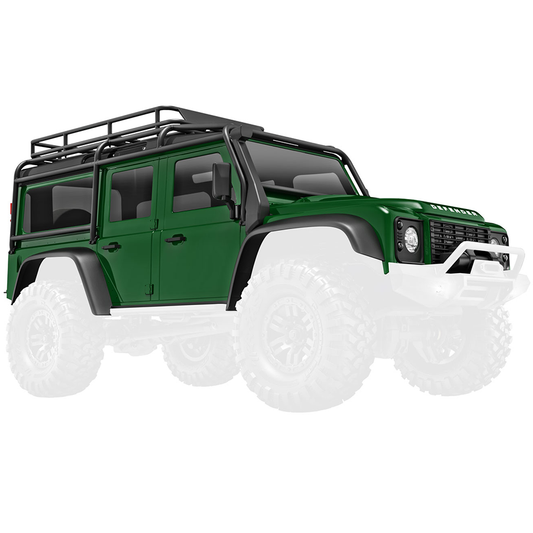 Body TRX-4M Defender, Complete, Green: 9712-Grn