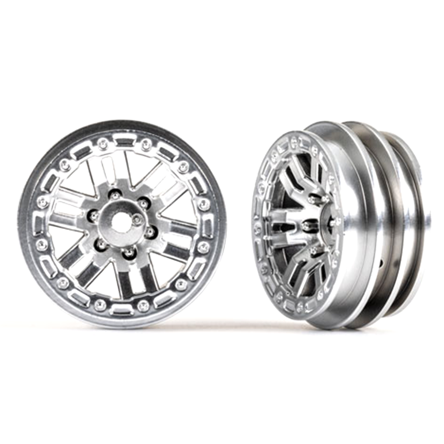 Wheels, 1.0" , Satin Chrome (2)