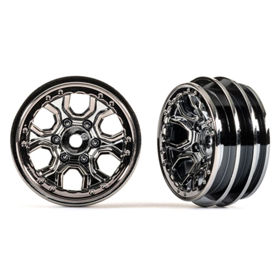 Wheels, 1.0" , Black Chrome (2)