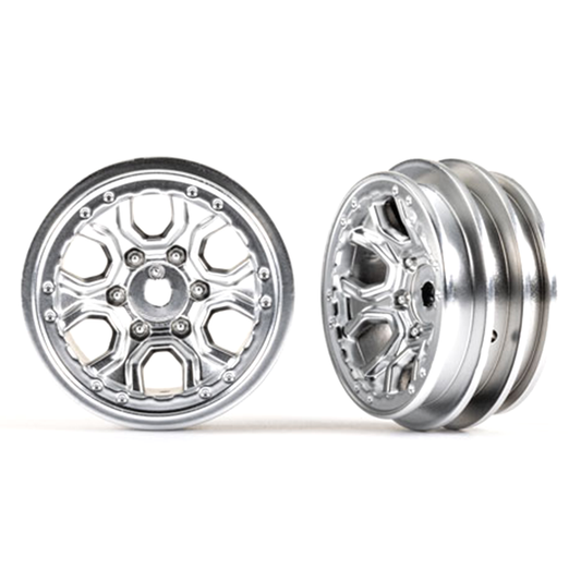 Wheels, 1.0" , Satin Chrome (2):