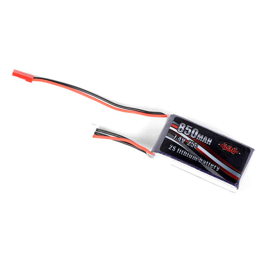 2 Cell 850mAh 7.4V LiPo Battery w/ Balance Plug