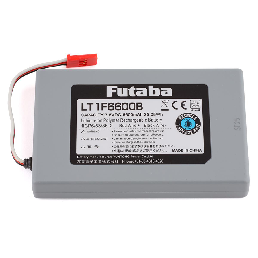 1 Cell 6600mAh 3.7v Lipo