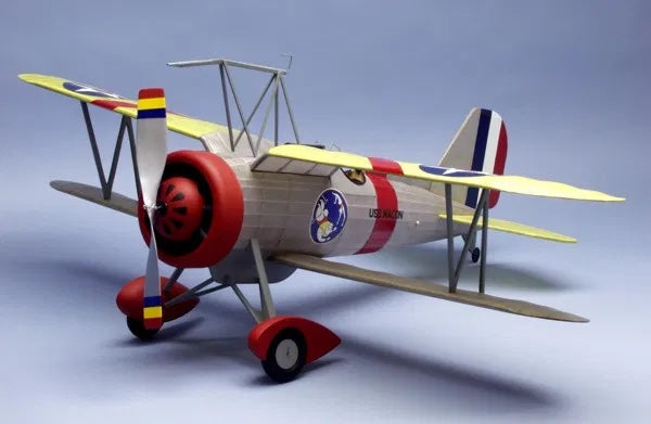 30" Wingspan Curtiss F9C2 Sparrowhawk Rubber Pwd Aircraft Laser Cut Kit