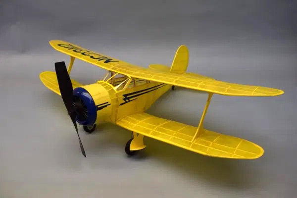 30" Wingspan Staggerwing Rubber Pwd Aircraft Laser Cut Kit