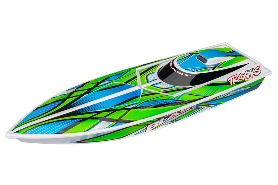 Blast RTR Boat w/Battery & Charger: Green/Blue