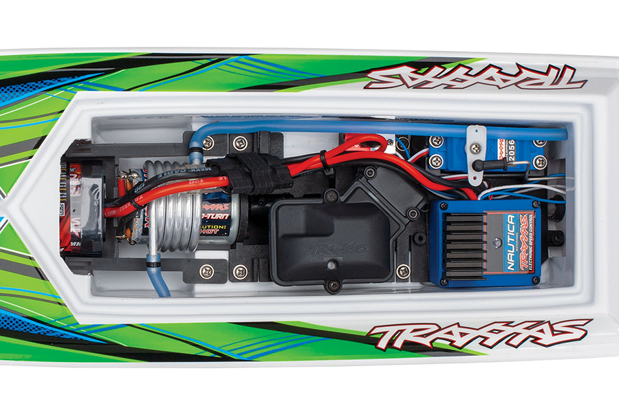 Blast RTR Boat w/Battery & Charger: Green/Blue