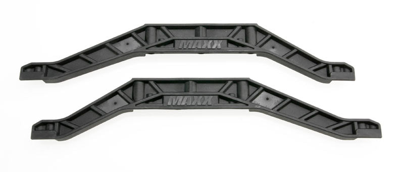 Lower Chassis Braces (2),Black: EMX