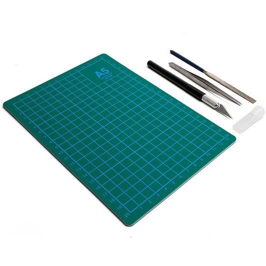 Cutting Mat Set w/Knife, File, & Tweezer