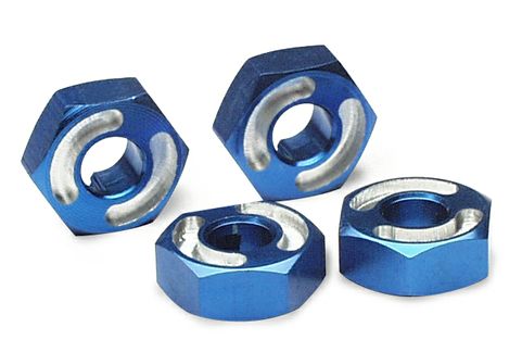 Wheel Hubs, Hex, 6061T6 Alum Blue: 4954X