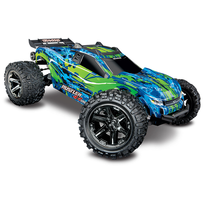 1/10 Rustler, 4WD, VXL (Requires battery & charger): Green